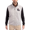 thumbnail image 1 of Men's Cutter & Buck Gray NC State Wolfpack Charter Eco Recycled Full-Zip Vest, 1 of 2