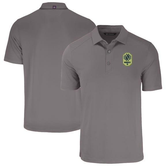 Men's Cutter & Buck Gray Nashville SC Forge Eco Stretch Recycled Polo