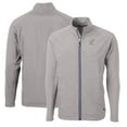 thumbnail image 1 of Men's Cutter & Buck Gray Navy Midshipmen Big & Tall Adapt Eco Knit Hybrid Recycled Full-Zip Jacket, 1 of 3