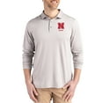 thumbnail image 1 of Men's Cutter & Buck  Gray Nebraska Huskers Alumni Coastline Epic Comfort Long-Sleeve Polo, 1 of 2