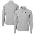 thumbnail image 1 of Men's Cutter & Buck  Gray Nebraska Huskers Alumni Logo Adapt Eco Knit Hybrid Recycled Quarter-Zip Pullover Top, 1 of 3