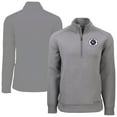 thumbnail image 1 of Men's-Cutter & Buck  Gray New England Revolution Roam Eco Recycled Quarter-Zip Pullover Top, 1 of 3