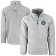 thumbnail image 1 of Men's Cutter & Buck  Gray New York City FC Big & Tall Charter Eco Knit Recycled Full-Zip Hoodie Jacket, 1 of 3