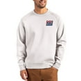 thumbnail image 1 of Men's Cutter & Buck Gray New York Giants Throwback Roam Recycled Raglan Pullover Sweatshirt, 1 of 2