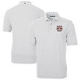 thumbnail image 1 of Men's-Cutter & Buck  Gray New York Red Bulls Virtue Eco Pique Stripe Recycled Polo, 1 of 3