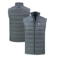 thumbnail image 1 of Men's Cutter & Buck Gray New York Yankees Evoke Hybrid Eco Softshell Recycled Full-Zip Vest, 1 of 3