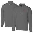 thumbnail image 1 of Men's Cutter & Buck  Gray Norfolk Tides Big & Tall Traverse Stretch Quarter-Zip Top, 1 of 3