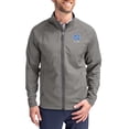 thumbnail image 1 of Men's Cutter & Buck Gray North Carolina Tar Heels Alumni Logo Adapt Eco Knit Raglan Full-Zip Jacket, 1 of 2