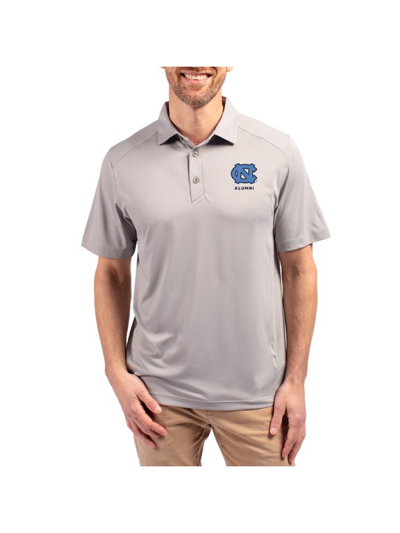 Men's-Cutter & Buck Gray North Carolina Tar Heels Forge Alumni Eco Stretch Recycled Polo