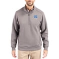 thumbnail image 1 of Men's-Cutter & Buck  Gray North Carolina Tar Heels Roam Eco Recycled Quarter-Zip Pullover, 1 of 2