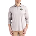 thumbnail image 1 of Men's Cutter & Buck  Gray North Carolina Tar Heels Vault Coastline Epic Comfort Long-Sleeve Polo, 1 of 2