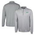 thumbnail image 1 of Men's Cutter & Buck  Gray North Dakota Stealth Heathered Quarter-Zip Pullover Top, 1 of 3