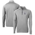 thumbnail image 1 of Men's Cutter & Buck Gray Northern Arizona Lumberjacks Adapt Eco Knit Stretch Recycled Big & Tall Quarter-Zip Pullover, 1 of 3