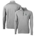 thumbnail image 1 of Men's Cutter & Buck Gray Northern Arizona Lumberjacks Adapt Eco Knit Stretch Recycled Quarter-Zip Pullover Top, 1 of 3