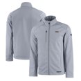 thumbnail image 1 of Men's Cutter & Buck  Gray Northern Arizona Lumberjacks Evoke Eco Softshell Recycled Full-Zip Jacket, 1 of 3