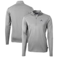 thumbnail image 1 of Men's Cutter & Buck Gray Notre Dame Fighting Irish Big & Tall Virtue Eco Pique Recycled Quarter-Zip Pullover Top, 1 of 3