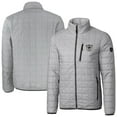 thumbnail image 1 of Men's Cutter & Buck Gray Oakland Raiders Big & Tall Gridiron Classics Rainier PrimaLoft Eco Insulated Full-Zip Puffer, 1 of 3