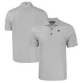 thumbnail image 1 of Men's Cutter & Buck Gray Miami University RedHawks Pike Eco Tonal Geo Print Stretch Recycled Polo, 1 of 3