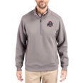 thumbnail image 1 of Men's-Cutter & Buck  Gray Ohio State Buckeyes Roam Eco Recycled Quarter-Zip Pullover, 1 of 2