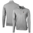 thumbnail image 1 of Men's Cutter & Buck Gray Ohio State Buckeyes Virtue Eco Pique Recycled Quarter-Zip Pullover Top, 1 of 3
