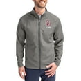 thumbnail image 1 of Men's Cutter & Buck Gray Oklahoma Sooners Alumni Logo Adapt Eco Knit Raglan Full-Zip Jacket, 1 of 2