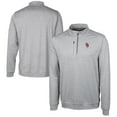 thumbnail image 1 of Men's Cutter & Buck  Gray Oklahoma Sooners Alumni Logo Stealth Heathered Quarter-Zip Pullover Top, 1 of 3