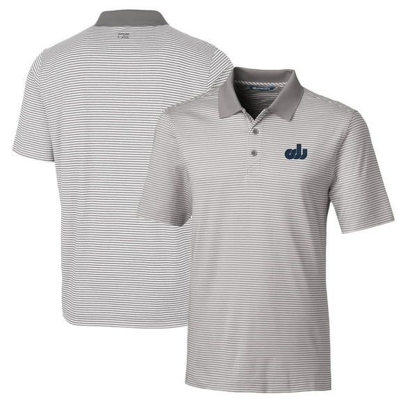 Men's Cutter & Buck Gray Old Dominion Monarchs Big & Tall Forge Tonal Stripe Stretch Polo
