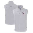 thumbnail image 1 of Men's Cutter & Buck  Gray Ole Miss Rebels Charter Eco Recycled Full-Zip Vest, 1 of 3