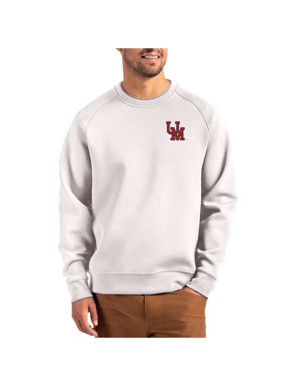 Men's Cutter & Buck Gray Ole Miss Rebels Roam Recycled Pullover