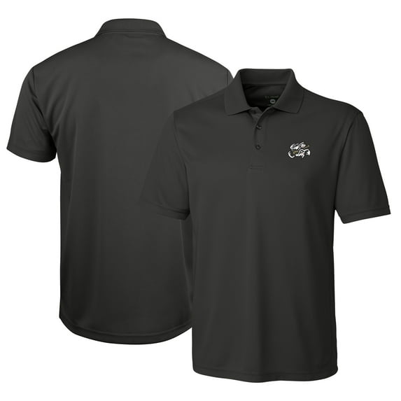 Men's Cutter & Buck Gray Omaha Storm Chasers Clique Ice Pique Tech Polo