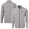thumbnail image 1 of Men's Cutter & Buck Gray Oregon State Beavers Adapt Eco Knit Hybrid Recycled Big & Tall Full-Zip Jacket, 1 of 3