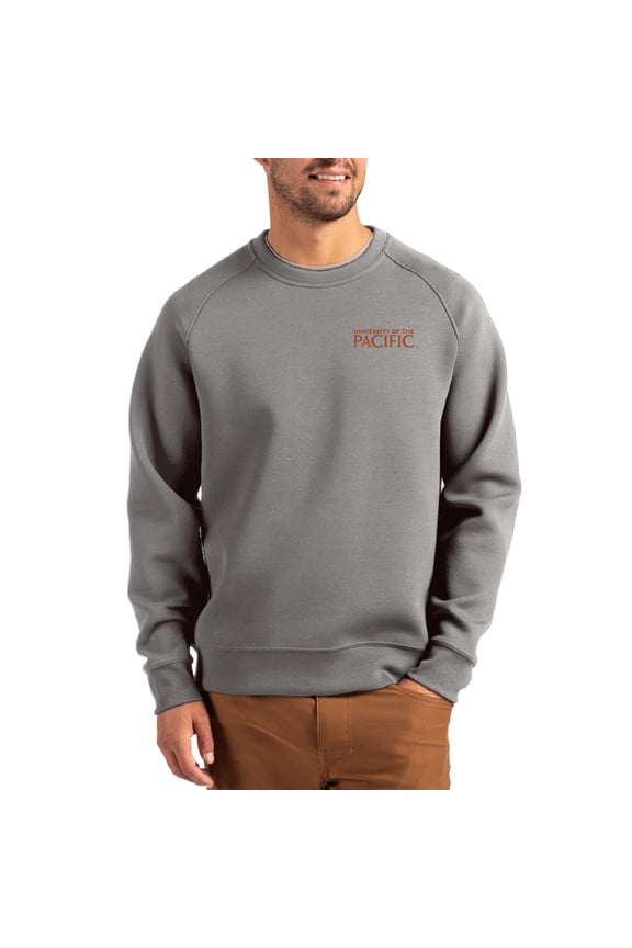 Men's Cutter & Buck Gray Pacific Tigers Roam Recycled Pullover