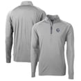 thumbnail image 1 of Men's Cutter & Buck Gray Penn State Nittany Lions Adapt Eco Knit Stretch Recycled Big & Tall Quarter-Zip Pullover Top, 1 of 3