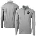 thumbnail image 1 of Men's-Cutter & Buck  Gray Philadelphia Union Adapt Eco Knit Stretch Recycled Raglan Quarter-Zip Top, 1 of 3