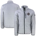 thumbnail image 1 of Men's-Cutter & Buck  Gray Philadelphia Union Rainier PrimaLoft Eco Insulated Full-Zip Puffer Jacket, 1 of 3