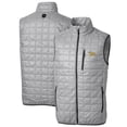 thumbnail image 1 of Men's Cutter & Buck Gray Pitt Panthers Big & Tall Rainier PrimaLoft Eco Full-Zip Puffer Vest, 1 of 3
