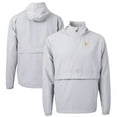 thumbnail image 1 of Men's Cutter & Buck Gray Pittsburgh Pirates Charter Eco Recycled Half-Zip Anorak Jacket, 1 of 3