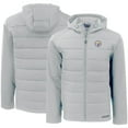 thumbnail image 1 of Men's Cutter & Buck Gray Pittsburgh Steelers  Evoke PrimaLoft Hybrid Eco Softshell Recycled Full-Zip Hooded Jacket, 1 of 3