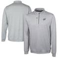 thumbnail image 1 of Men's Cutter & Buck  Gray Reading Fightin Phils Big & Tall Stealth Heathered Quarter-Zip Pullover Top, 1 of 3