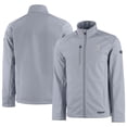 thumbnail image 1 of Men's Cutter & Buck  Gray Reno Aces Evoke Eco Softshell Recycled Full-Zip Jacket, 1 of 3