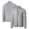 thumbnail image 1 of Men's Cutter & Buck Gray Reno Aces Rainier PrimaLoft Big & Tall Eco Insulated Full-Zip Puffer Jacket, 1 of 3