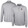 thumbnail image 1 of Men's Cutter & Buck  Gray Rochester Red Wings Stealth Heathered Quarter-Zip Top, 1 of 3