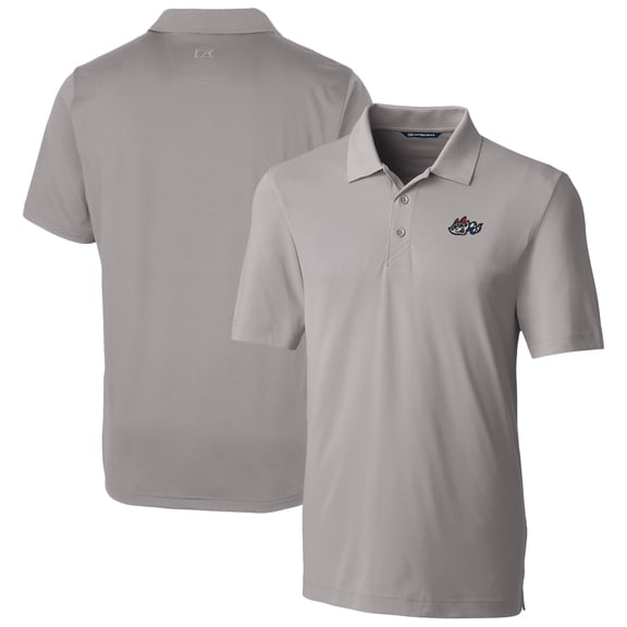 Men's Cutter & Buck  Gray Rocket City Trash Pandas Big & Tall DryTec Forge Stretch Polo