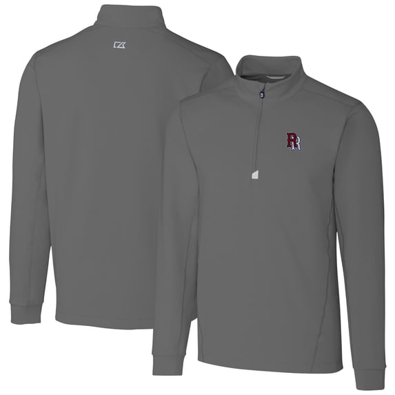 Men's Cutter & Buck Gray Round Rock Express Traverse Stretch Quarter-Zip Pullover Top
