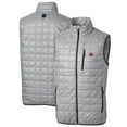 thumbnail image 1 of Men's Cutter & Buck Gray Rutgers Scarlet Knights Big & Tall Rainier PrimaLoft Eco Full-Zip Puffer Vest, 1 of 3