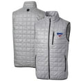 thumbnail image 1 of Men's Cutter & Buck Gray SMU Mustangs Big & Tall Rainier PrimaLoft Eco Full-Zip Puffer Vest, 1 of 3