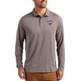 thumbnail image 1 of Men's Cutter & Buck  Gray SMU Mustangs Primary Coastline Epic Comfort Long-Sleeve Polo, 1 of 2