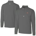 thumbnail image 1 of Men's Cutter & Buck Gray San Francisco 49ers Big & Tall Traverse Stretch Quarter-Zip Top, 1 of 3