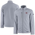 thumbnail image 1 of Men's Cutter & Buck Gray San Francisco 49ers Evoke Eco Softshell Recycled Full-Zip Jacket, 1 of 3