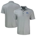 thumbnail image 1 of Men's Cutter & Buck Gray Seattle Seahawks Pike Eco Shadow Check Print Recycled Polo, 1 of 3